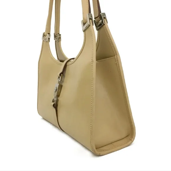 Gucci Beige Leather Jackie Handbag
